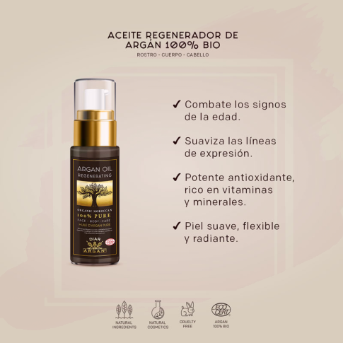 Diar Argan Aceite Regenerador de Argán 100% Bio 30 ml