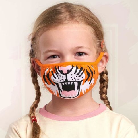 Little Blue House Mascarilla Facial Reutilizable Infantil Tigre