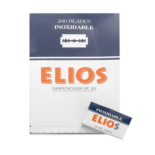 Elios Hojas de Afeitar Acanaladas (10 cajas de 11 ud) 00994