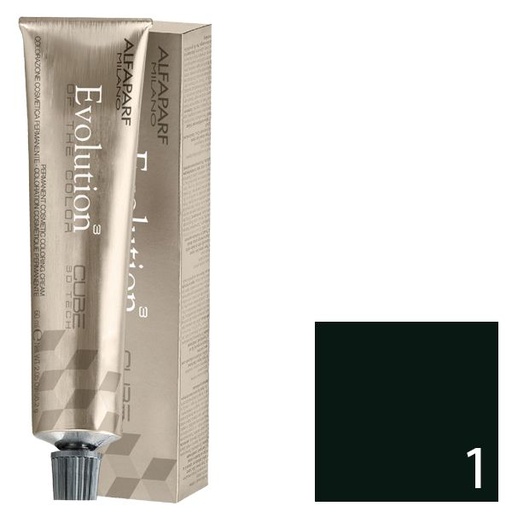 OUTLET Alfaparf Evolution Tinte Permanente 1 - Negro Natural 60 ml