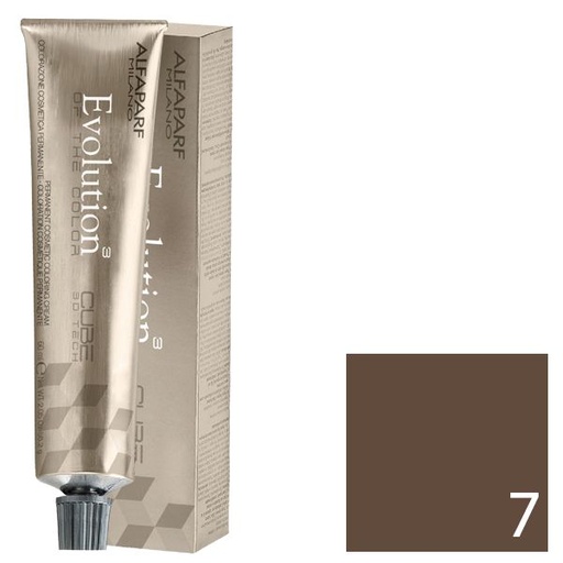 Alfaparf Evolution Tinte Permanente 7 - Rubio Medio Natural 60 ml