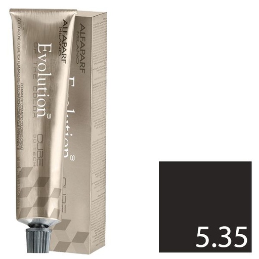 Alfaparf Evolution Tinte Permanente 5.35 - Castaño Claro Dorado Caoba 60 ml