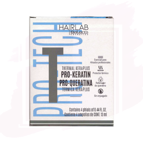 Salerm Hair Lab Kera-Plus Ampollas con Keratina Reparadora 4x13 ml