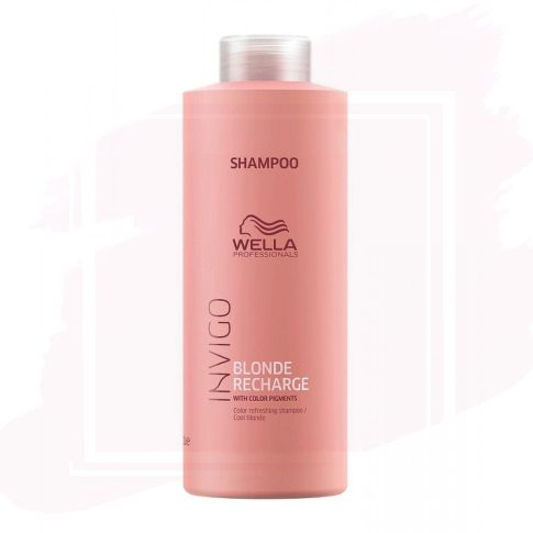 Wella Invigo Blonde Recharge Cool Champú 1000 ml