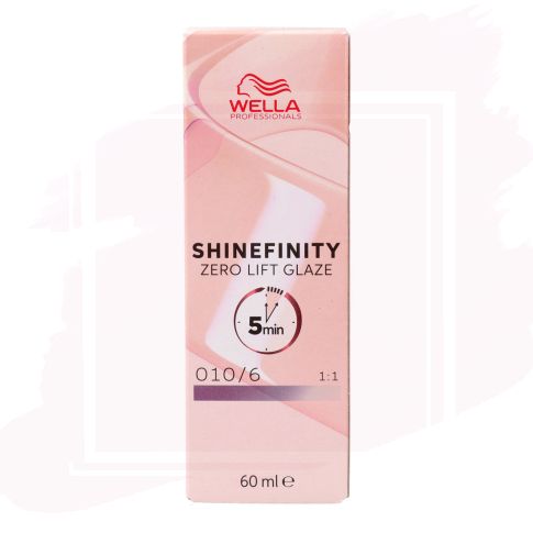 Wella Shinefinity Zero Lift Glaze Tinte 010/6 - Lavender Flash Rubio Súper Claro Violeta 60 ml