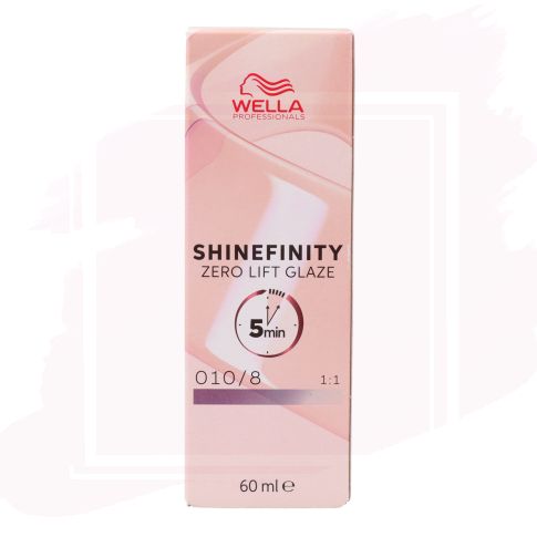 Wella Shinefinity Zero Lift Glaze Tinte 010/8 - Opal Flash Rubio Súper Claro Perlado 60 ml