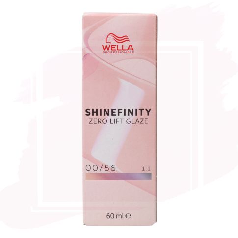 Wella Shinefinity Zero Lift Glaze Tinte 00/56 - Rose Booster 60 ml