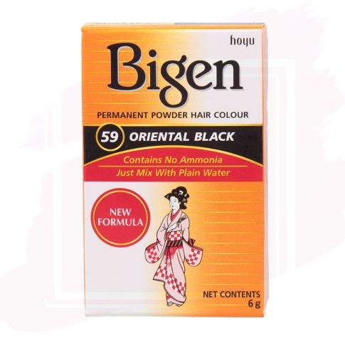 Bigen Tinte Permanente en Polvo - 59 Oriental Black (Negro Oriental) 6 g