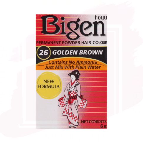 Bigen Tinte Permanente en Polvo - 26 Golden Brown (Marrón Dorado) 6 g