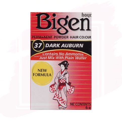 Bigen Tinte Permanente en Polvo - 37 Dark Auburn (Castaño) 6 g