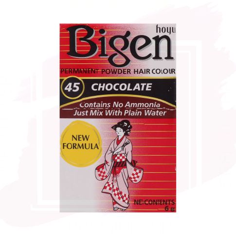 Bigen Tinte Permanente en Polvo - 45 Chocolate 6 g