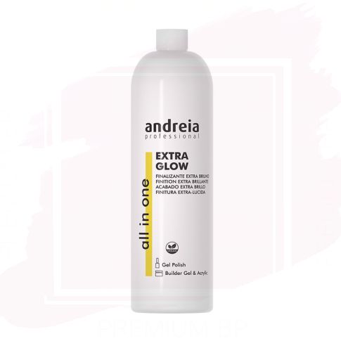 Andreia Professional All In One Finalizador para Uñas Extra Glow Acabado Extra Brillo 1000 ml