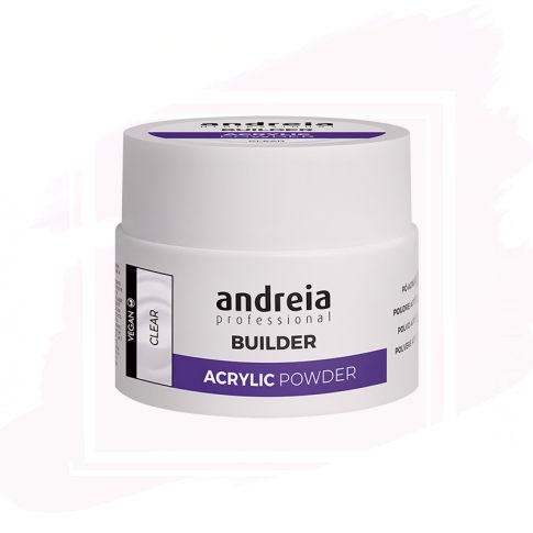 Andreia Professional Builder Acrylic Powder Polvos Acrilicos Construcción Uñas Clear 35 g