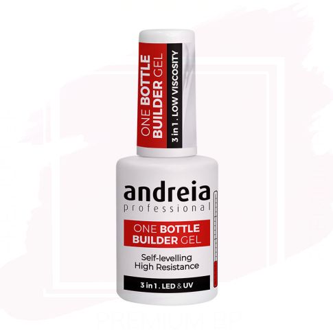 Andreia Professional One Bottle Builder Gel - Gel Construcción 3 en 1 Baja Viscosidad Clear 14 ml