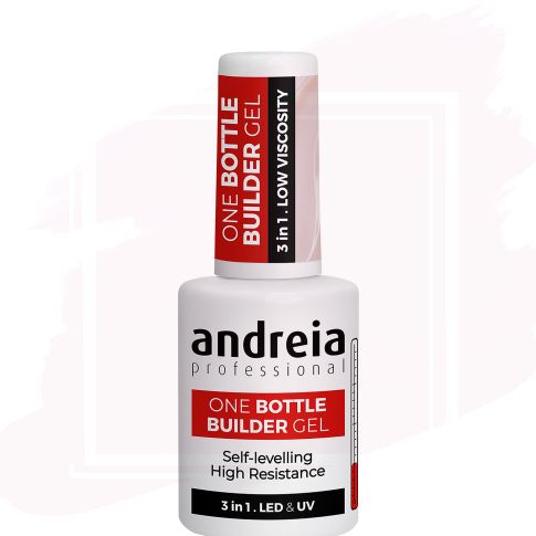 Andreia Professional One Bottle Builder Gel - Gel Construcción 3 en 1 Baja Viscosidad Cover Nude 14 ml