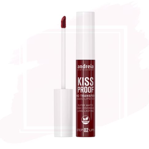 Andreia Kiss Proof 01 Burgundy Lipstick Pintalabios Matte de Larga Duración 8 ml