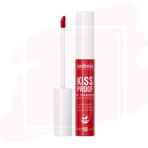 Andreia Kiss Proof 02 Seductive Red Lipstick Pintalabios Matte de Larga Duración 8 ml