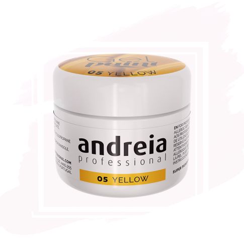 Andreia Gel Paint Esmalte para Nail Art 05 Amarillo 4 ml