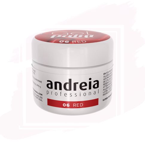 Andreia Gel Paint Esmalte para Nail Art 06 Rojo 4 ml