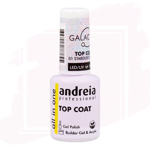 Andreia Top Coat Galactic Color 01 Stardust Glitter 10,5 ml