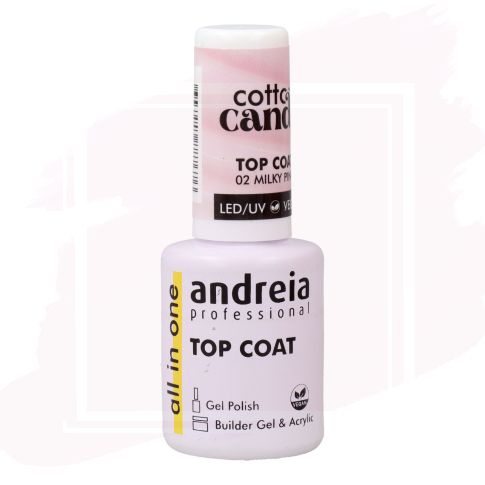 Andreia Top Coat Cotton Candy 02 Milky Pink 10,5 ml