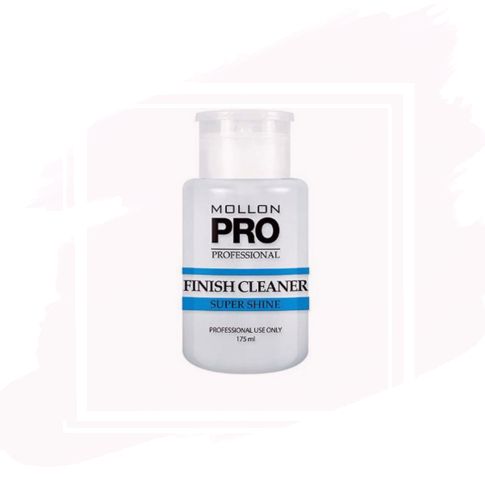 Mollon Pro Finish Cleaner Super Shine - Limpiador para Manicura de Gel 175 ml