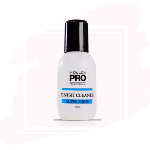 Mollon Pro Finish Cleaner Super Shine - Limpiador para Manicura de Gel 50 ml