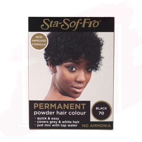 Sta Soft Fro Permanent Powder Hair Color Tinte en Polvo - Black 8 g