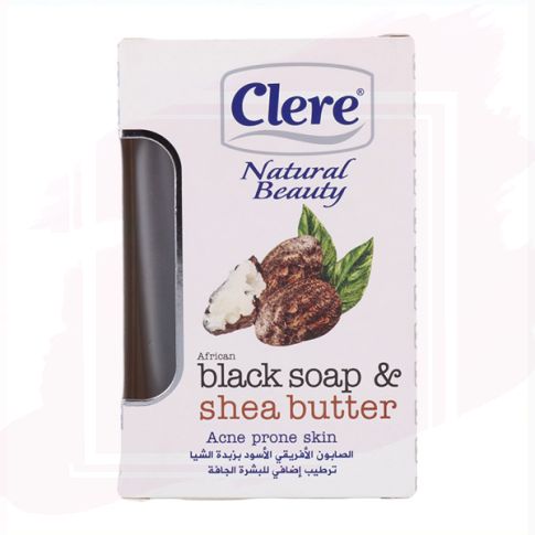 Clere Natural Beauty Jabón African Black & Shea Butter 150 g