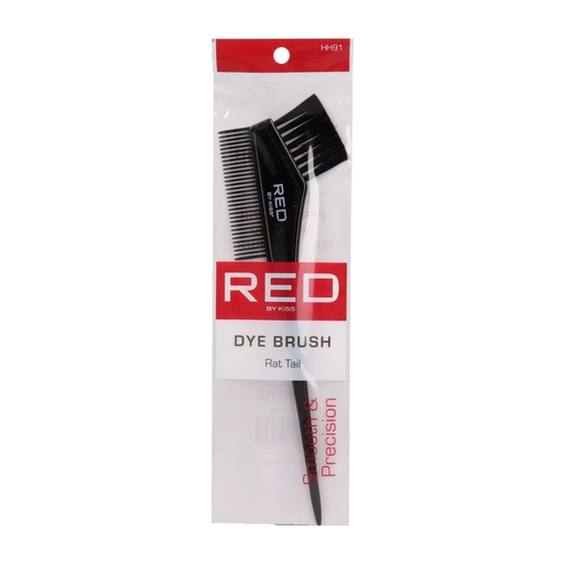 Red Kiss Dye Brush With Rattail Peine para Tinte con Brocha