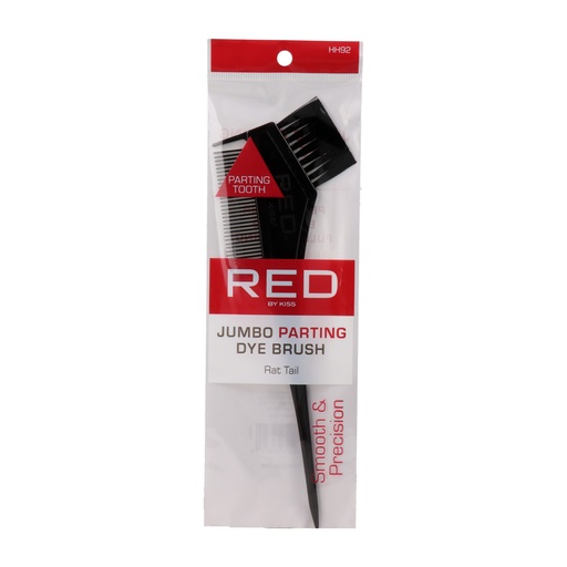 Red Kiss Dye Brush With Parting Rattail Peine para Tinte con Brocha