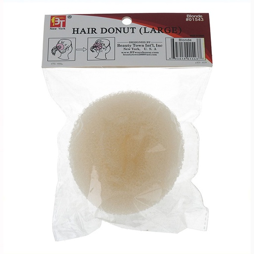 Beauty Town Donut de Cabello - Relleno de Moño Largo Rubio (01543)