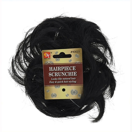 Beauty Town Scrunchie Profesional de Cabello Negro (40021)