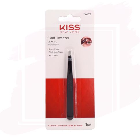 Kiss New York Premium Precision Slant Tip Tweezer Pinza de Depilar