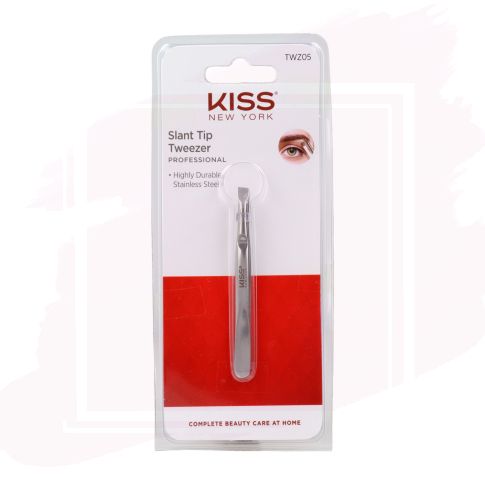 Kiss New York Slant Tip Tweezer Pinza de Depilar