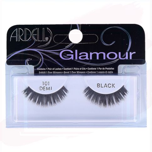 Ardell Pestañas Postizas Glamour 101 Demi Negro con Adhesivo