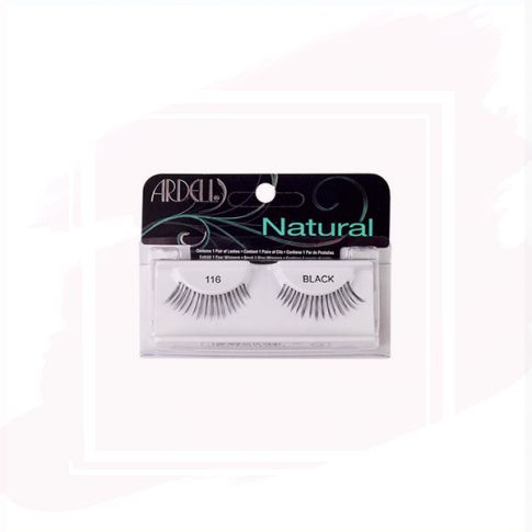 Ardell Pestañas Postizas Natural 116 Black con Adhesivo