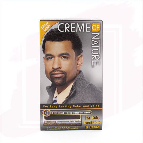 Creme Of Nature Natural Looking Tinte para Hombre 4.0 - Rich Black 58 ml