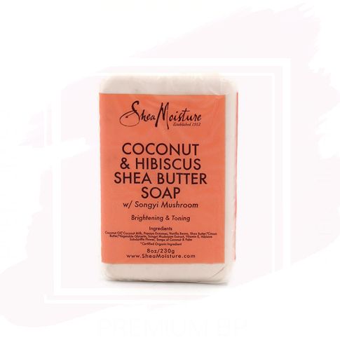 Shea Moisture Coconut & Hibiscus Shea Butter Soap Jabón para Manos y Cuerpo 230 g