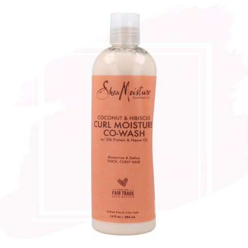 Shea Moisture Coconut & Hibiscus Curl Moisture Co-Wash Champú Acondicionador para Cabello Rizado Grueso 354 ml