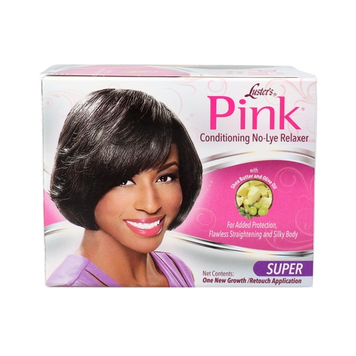 Luster's Pink Conditioning No Lye Relaxer Kit de Alisado Super