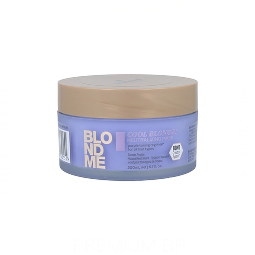 Schwarzkopf BlondMe Cool Blondes Neutralizing Mask para Rubios Frios 200 ml