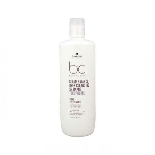 Schwarzkopf Bonacure Clean Balance Tocopherol Champú Desintoxicante 1000 ml