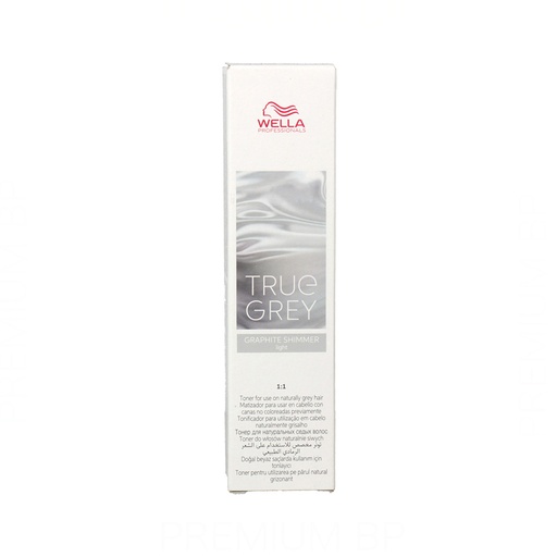 Wella True Grey Matizador para Cabellos Grises/Blancos - Graphite Shimmer Light 60 ml