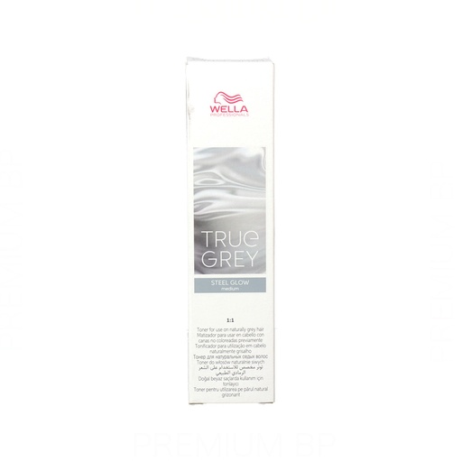 Wella True Grey Matizador para Cabellos Grises/Blancos - Steel Glow Medium 60 ml