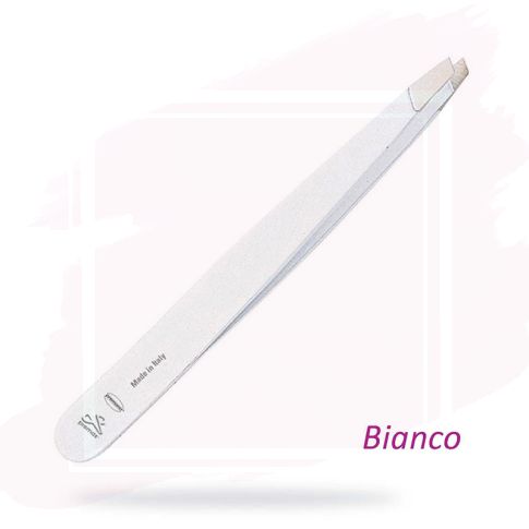 Premax Pinza para Depilar Inox Blanca Punta Oblicua 9 cm