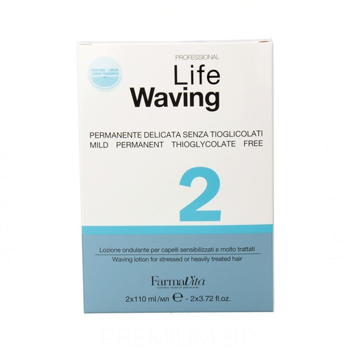 Farmavita Life Waving Permanente nº2 para Cabellos Sensibilizados 110 ml (Líquido + Neutralizante)