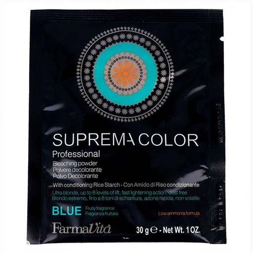 Farmavita Suprema Polvo Decolorante Azul (hasta 8 tonos) Sobre 30 g