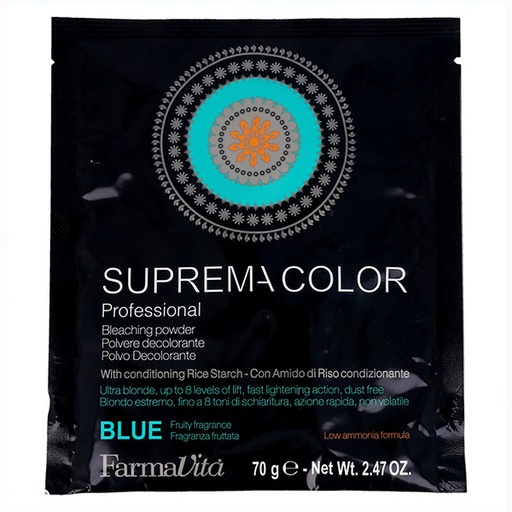 Farmavita Suprema Polvo Decolorante Azul (hasta 8 tonos) Sobre 70 g