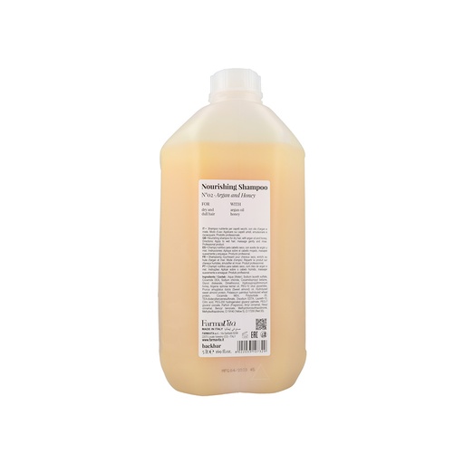 Farmavita Backbar nº02 - Nourishing Shampoo para Cabello Seco o Débil Garrafa 5000 ml